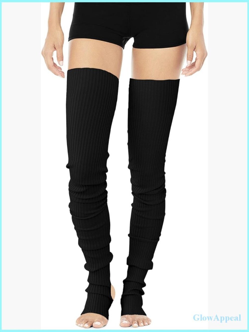 Extra Long Thigh High Knit Leg Warmers for Yoga